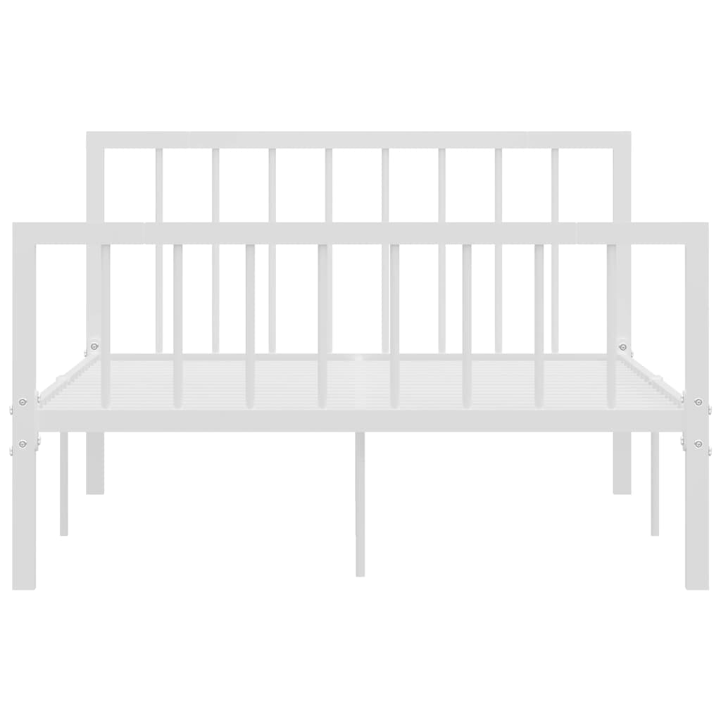 Vidaxl bedframe metaal wit 120x200 cm