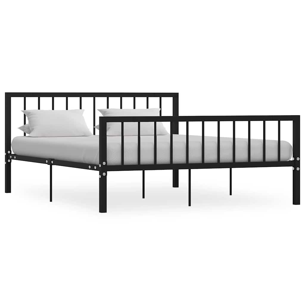 Vidaxl bedframe metaal zwart 160x200 cm
