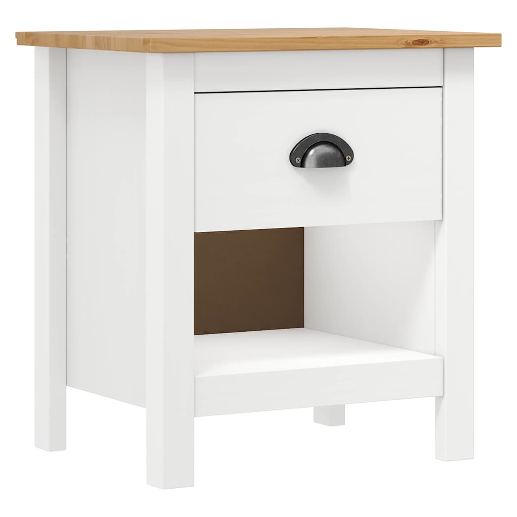 Vidaxl nachtkastjes 2 st hill range 46x35x49,5 cm massief grenenhout