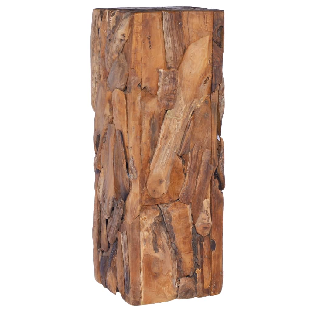 Vidaxl bijzettafel 30x30x80 cm massief teakhout