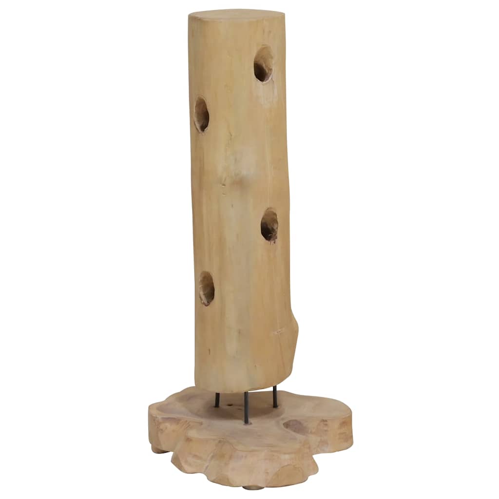 Vidaxl wijnrek voor 8 flessen 40x30x80 cm massief teakhout