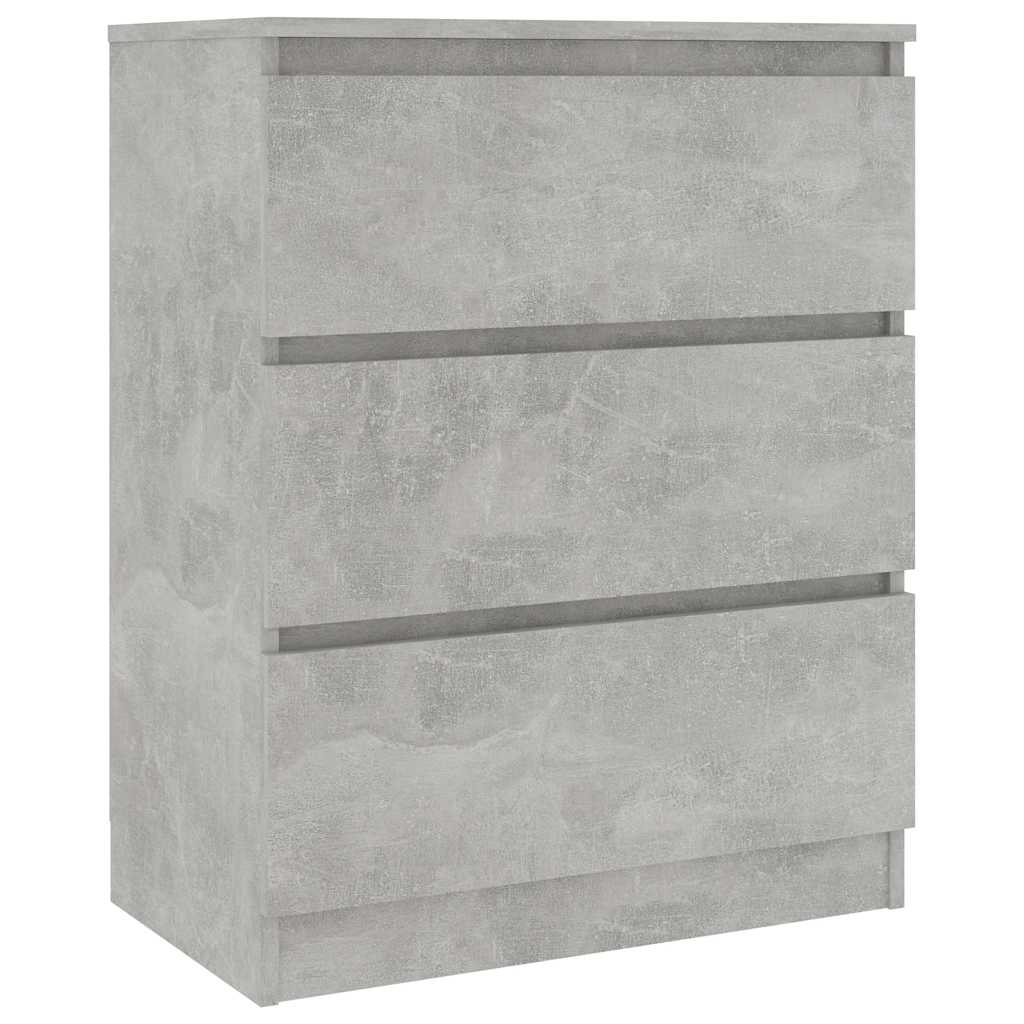 Vidaxl dressoir 60x35x76 cm bewerkt hout betongrijs