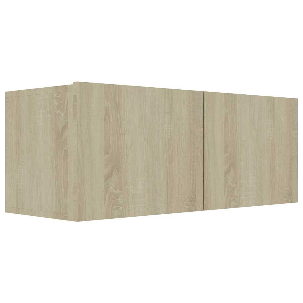 Vidaxl tv-meubel 80x30x30 cm bewerkt hout sonoma eikenkleurig