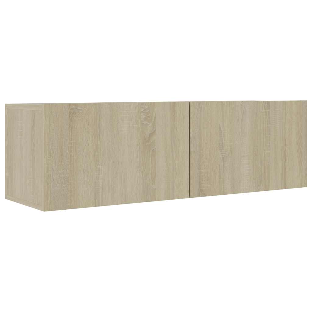 Vidaxl tv-meubel 100x30x30 cm bewerkt hout sonoma eikenkleurig