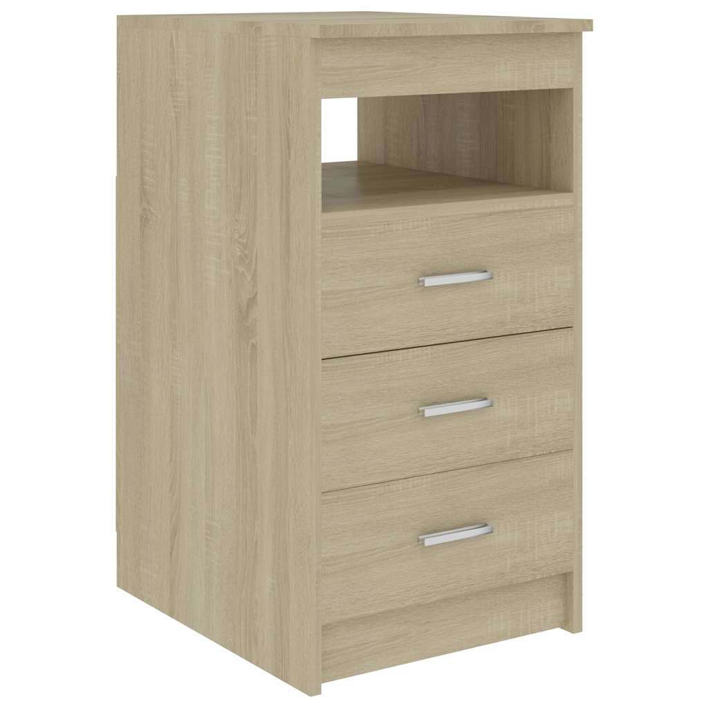 Vidaxl ladekast 40x50x76 cm bewerkt hout sonoma eikenkleurig