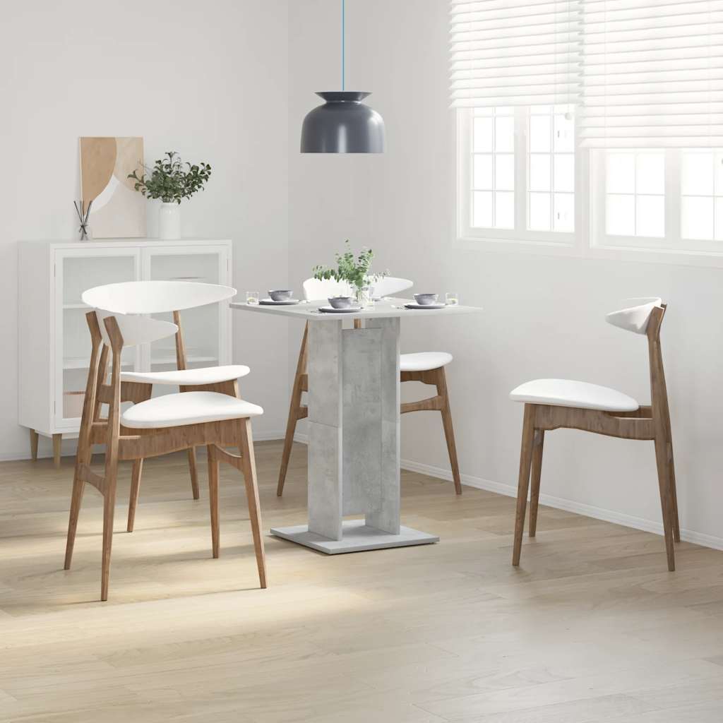 Vidaxl bistrotafel 60x60x75 cm bewerkt hout betongrijs