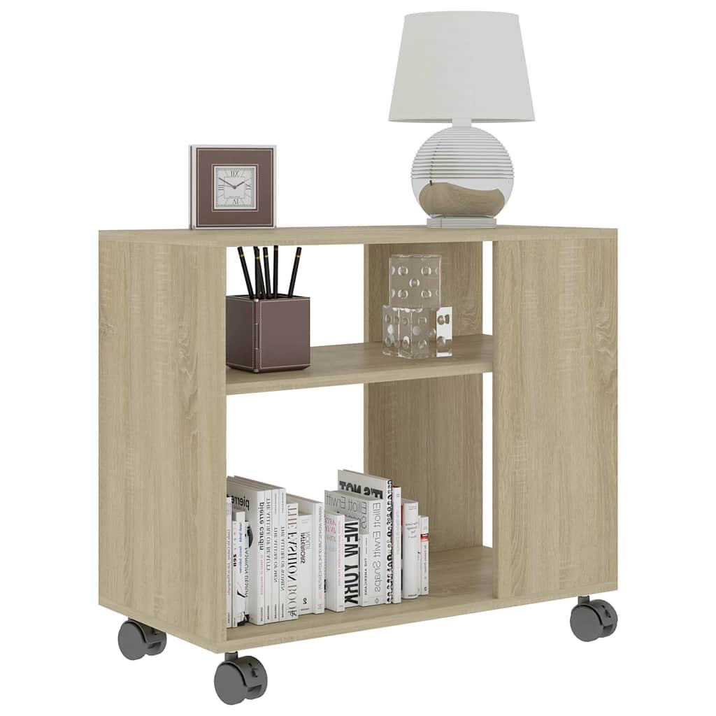 Vidaxl bijzettafel 70x35x55 cm bewerkt hout sonoma eikenkleurig