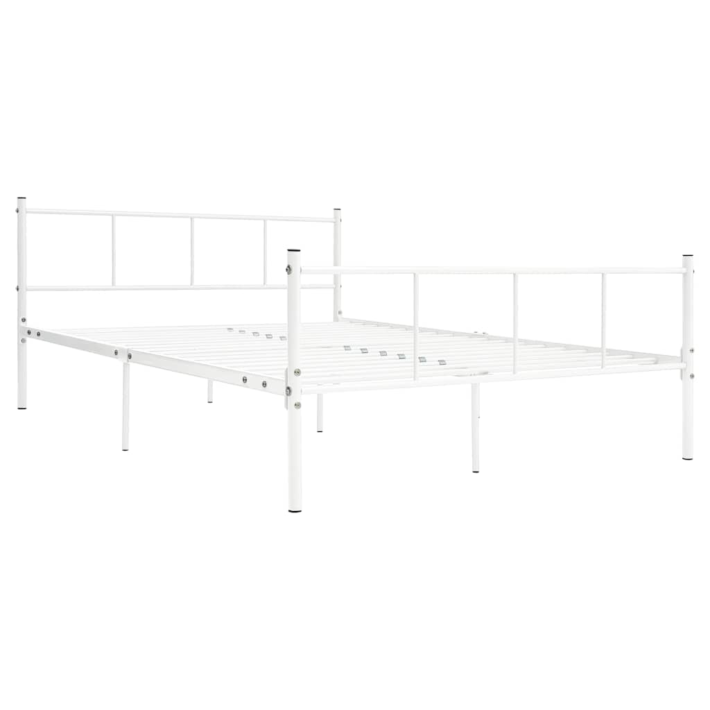 Vidaxl bedframe metaal wit 120x200 cm