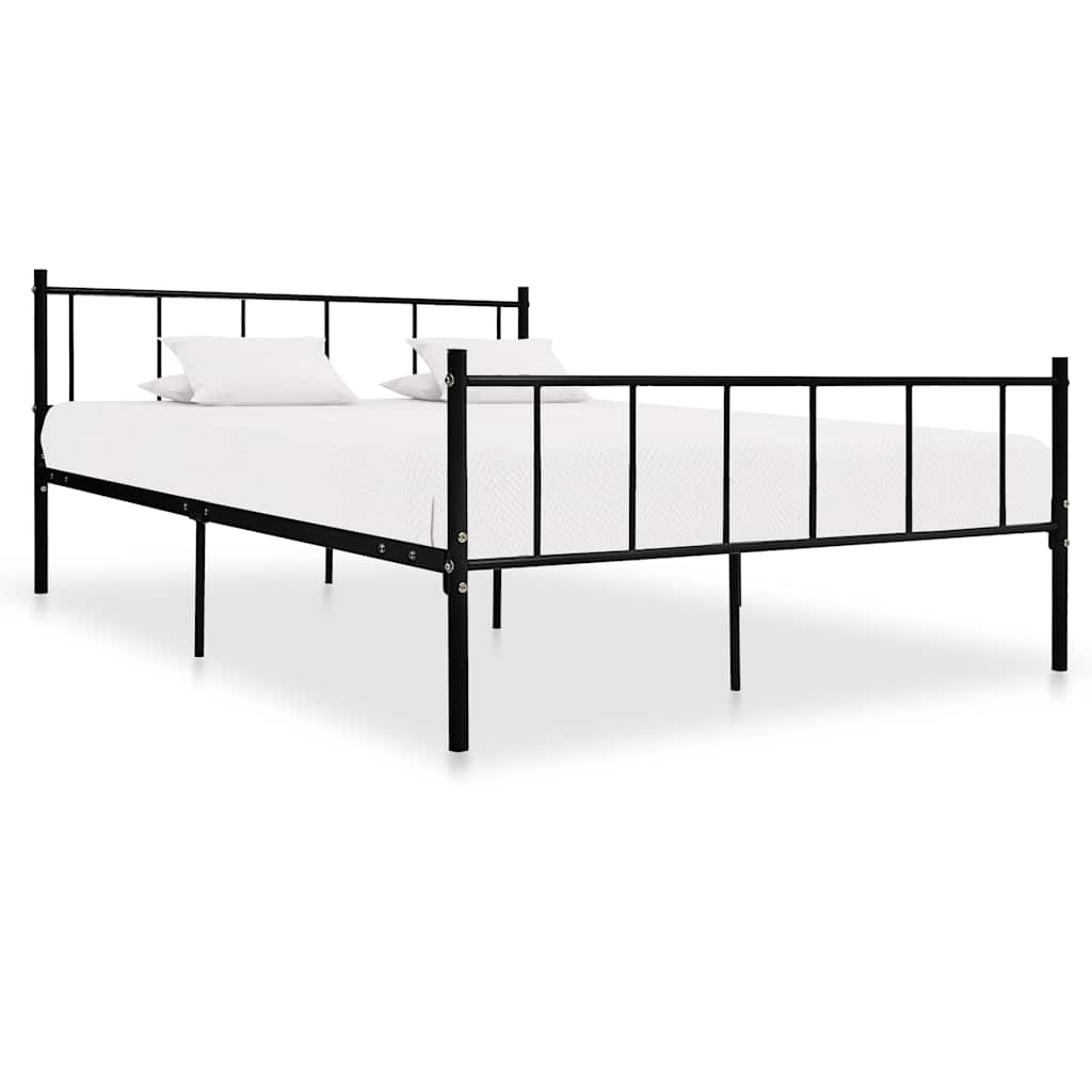 Vidaxl bedframe metaal zwart 180x200 cm