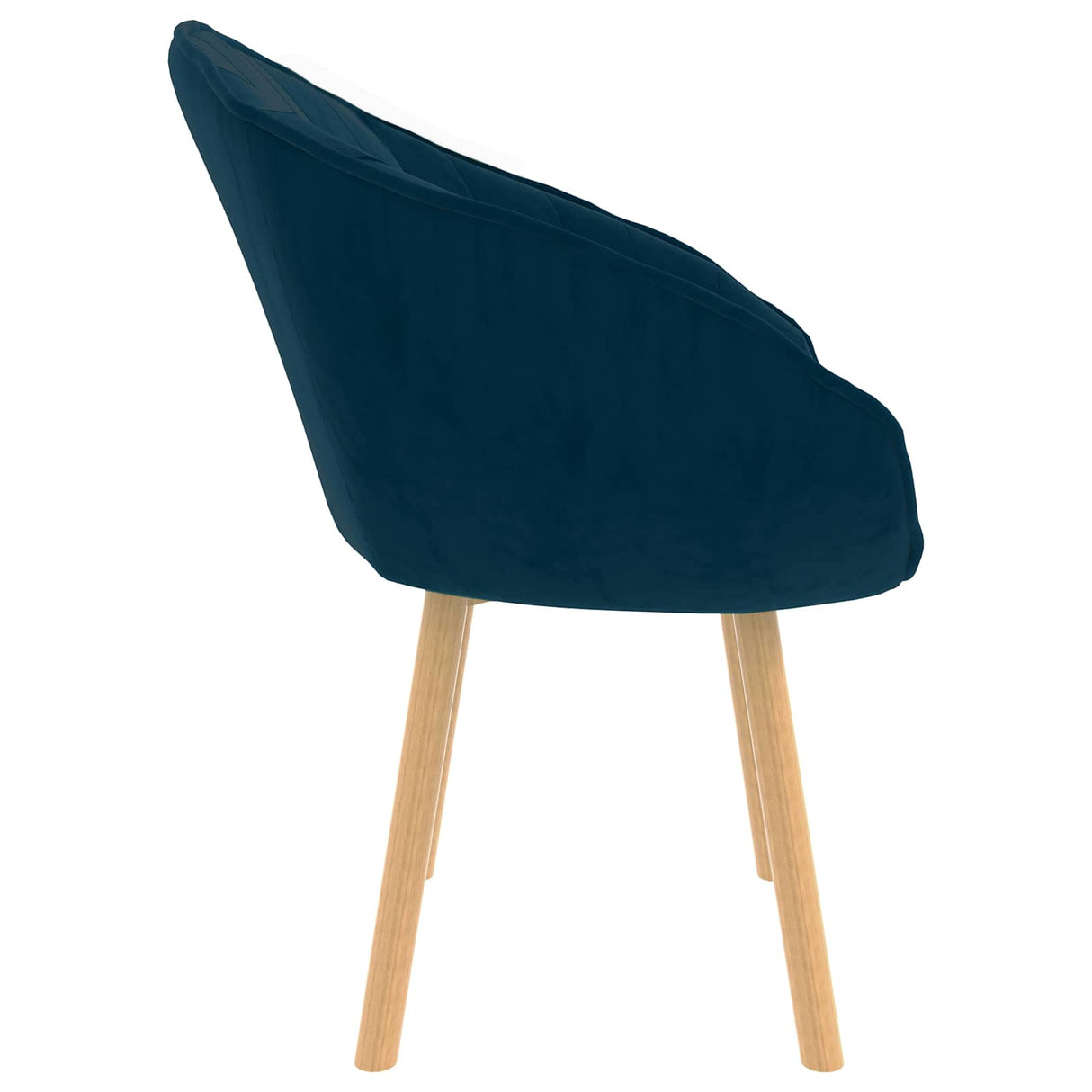 Vidaxl eetkamerstoel blauw 62 x 58 x 76 cm fluweel