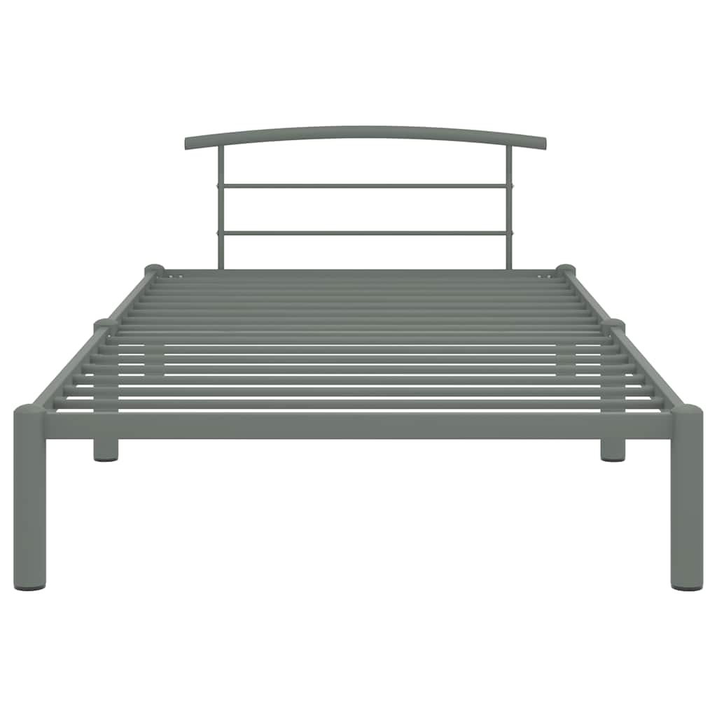Vidaxl bedframe metaal grijs 90x200 cm