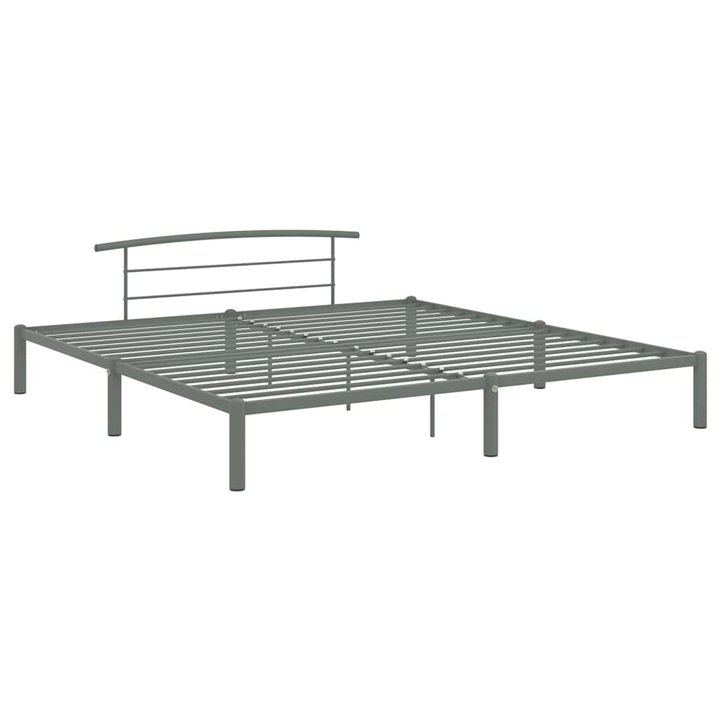 Vidaxl bedframe metaal grijs 180x200 cm