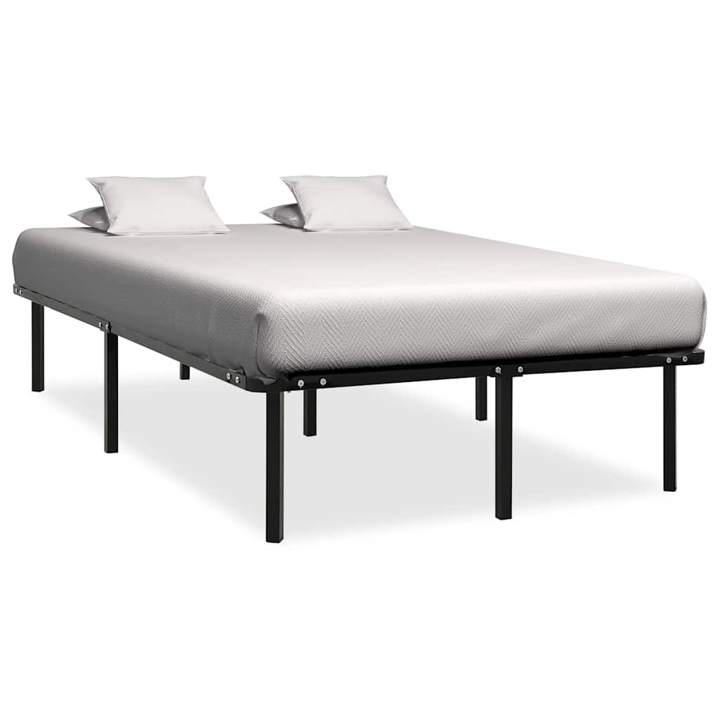 Vidaxl bedframe metaal zwart 140x200 cm