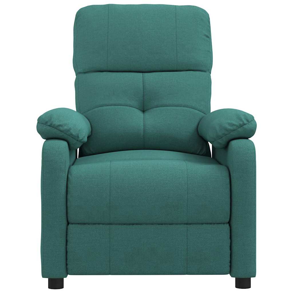 Vidaxl fauteuil verstelbaar stof donkergroen