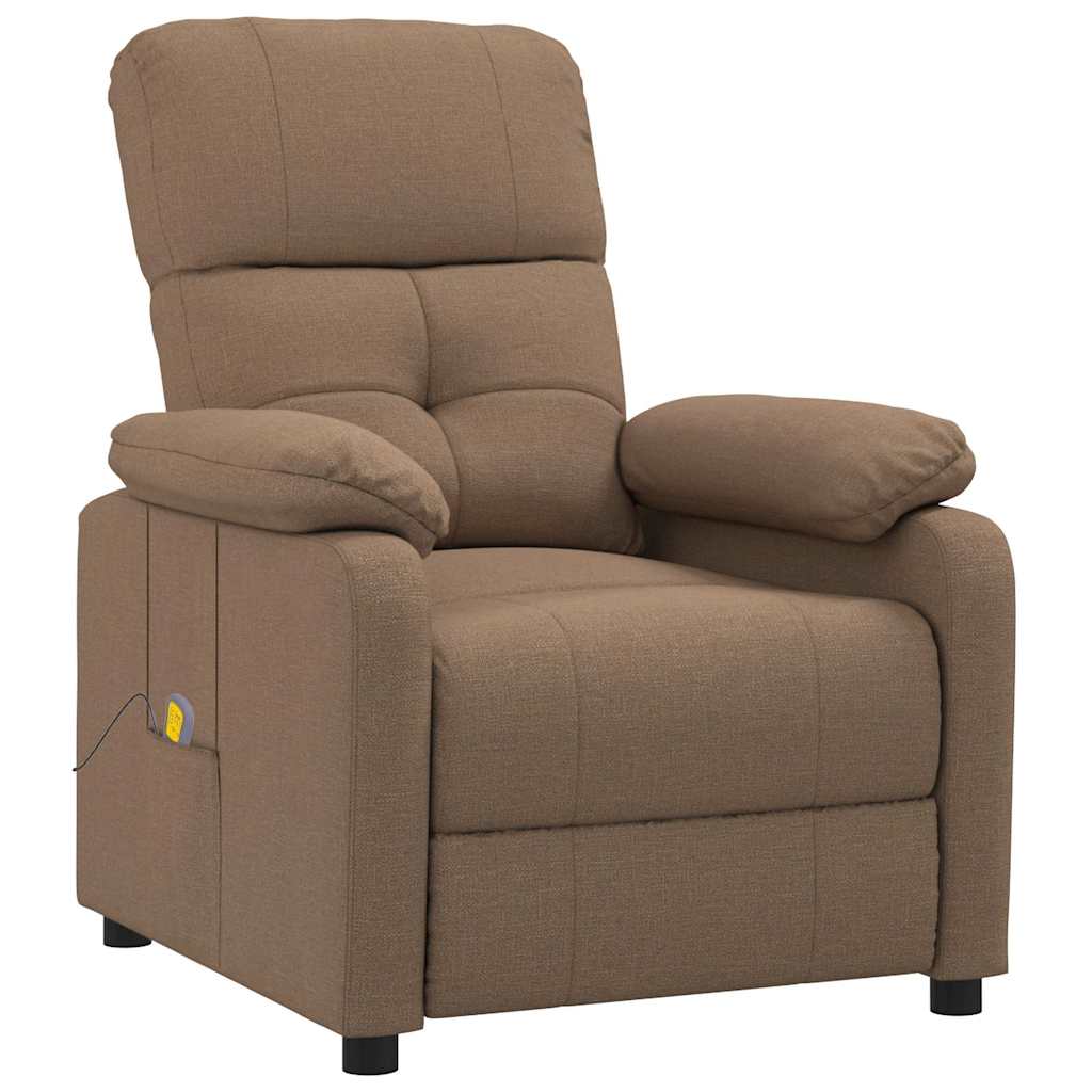 Vidaxl massagestoel stof bruin