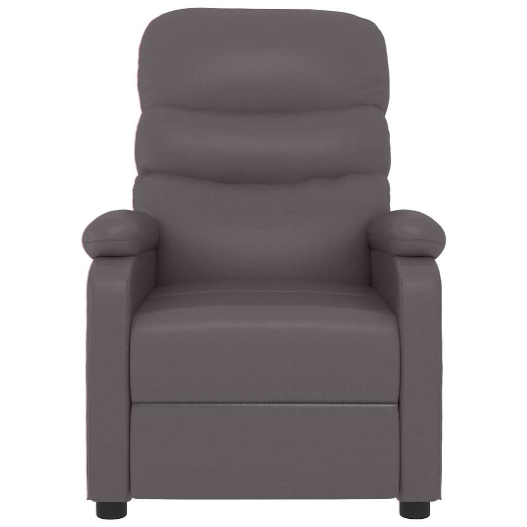 Vidaxl massagestoel kunstleer grijs