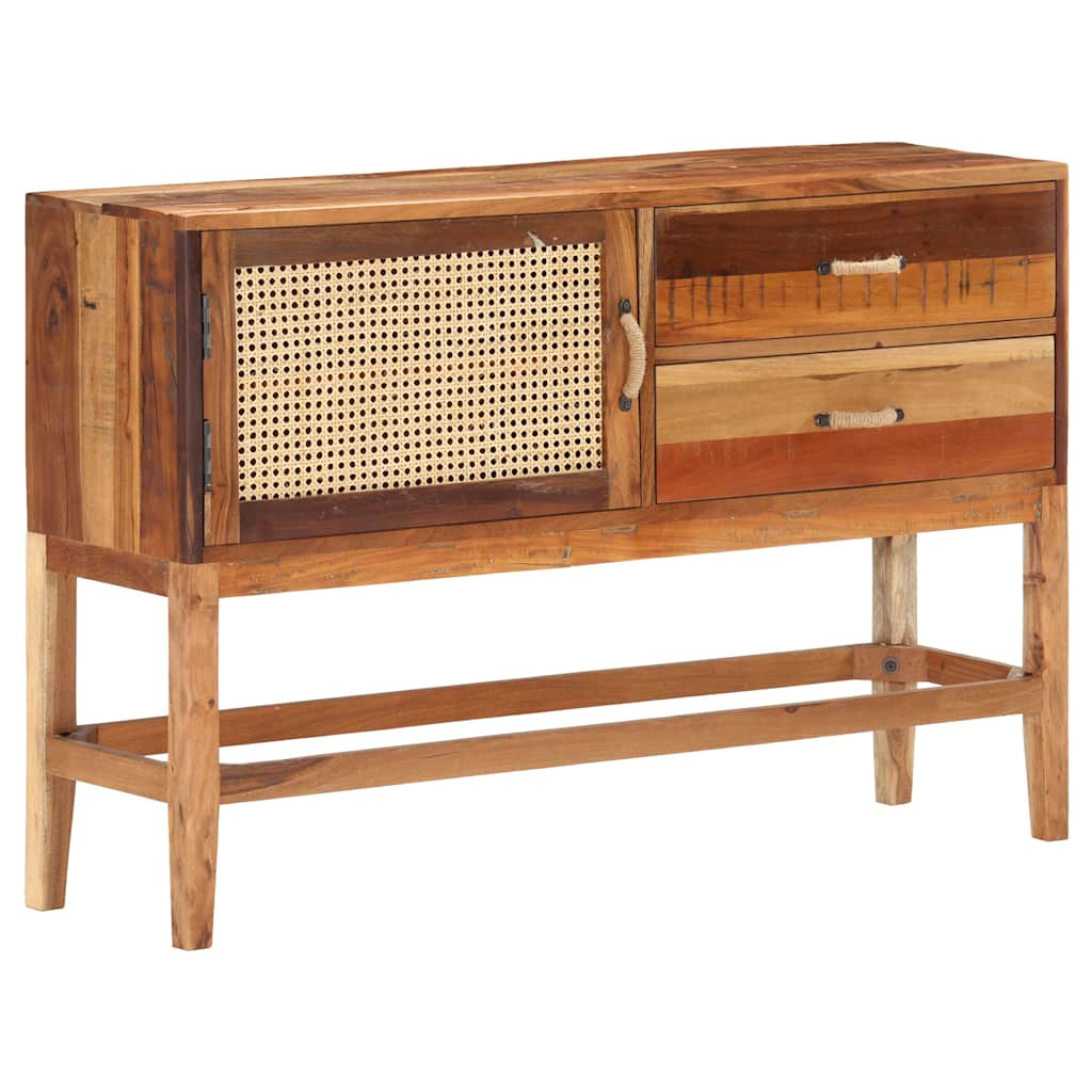 Vidaxl dressoir 118x30x76 cm massief gerecycled hout