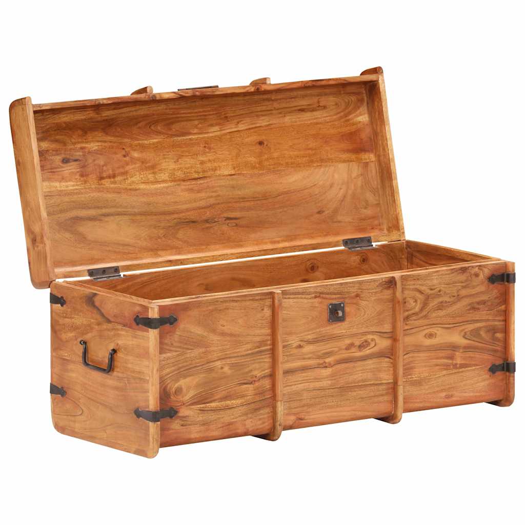 Vidaxl opbergkist 90x40x40 cm massief acaciahout