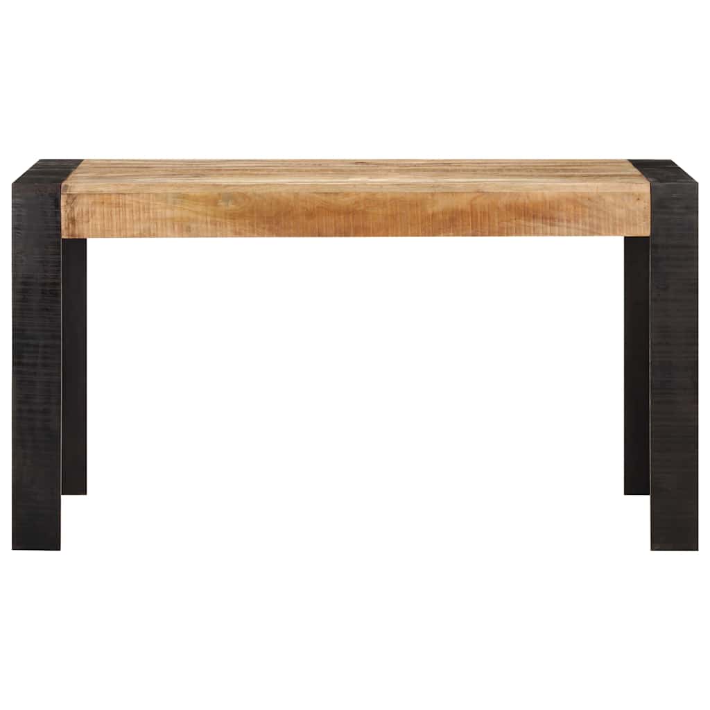 Vidaxl eettafel 140x70x76 cm massief ruw mangohout