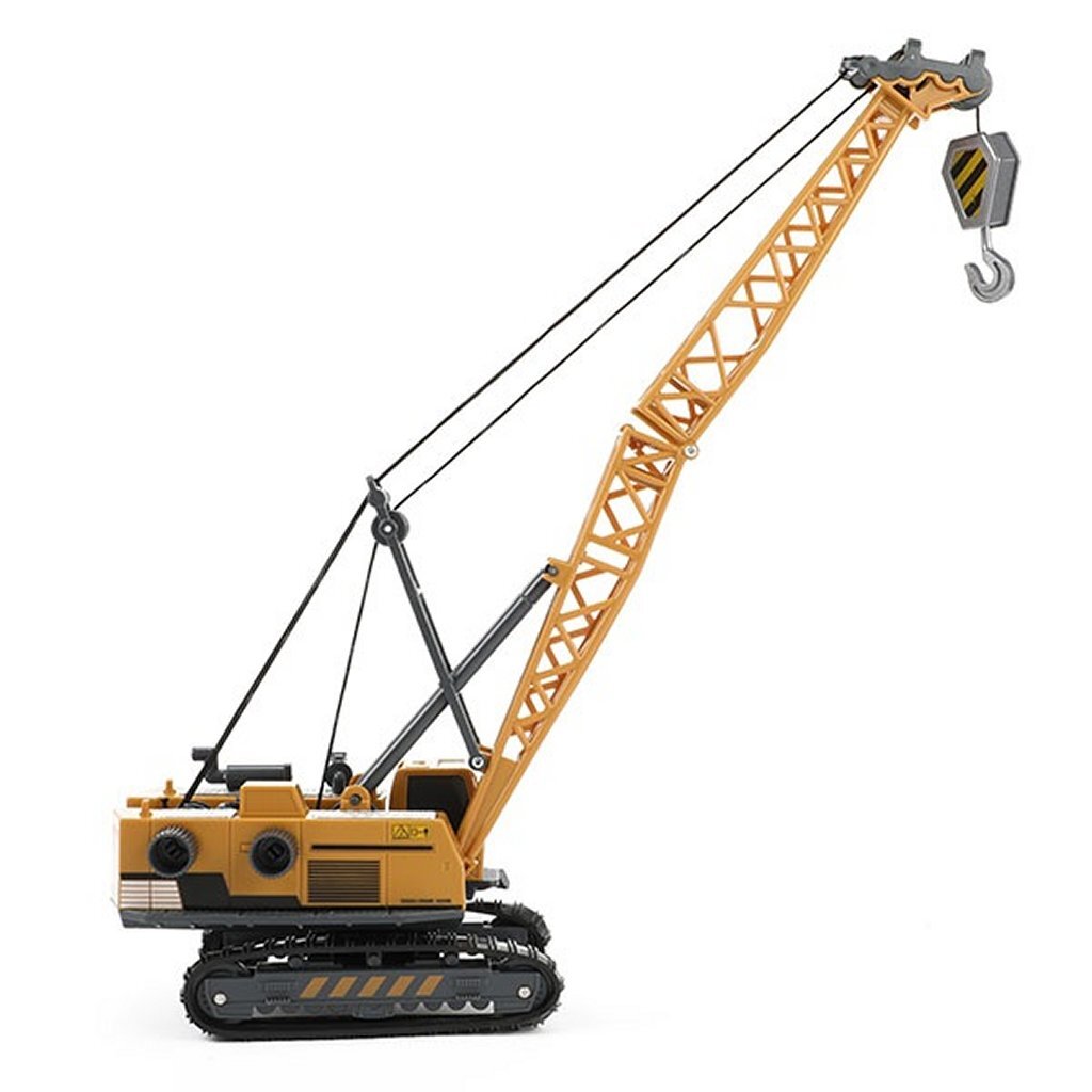 Toi-toys metal kraanwagen met rupsbanden 1:55 - speelgoedvoertuig voor kinderen vanaf 3 jaar