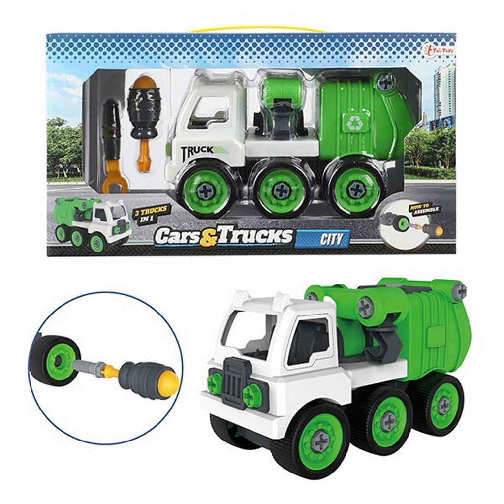Cars trucks 3in1 vuilniswagen