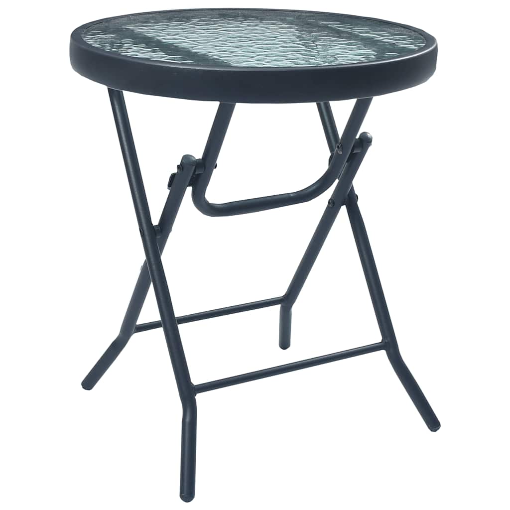 Vidaxl 3-delige bistroset staal taupe
