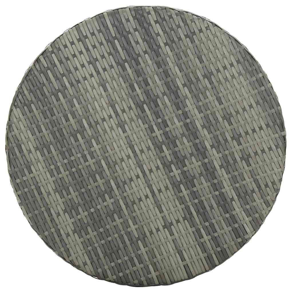 Vidaxl tuintafel 60,5x106 cm poly rattan grijs
