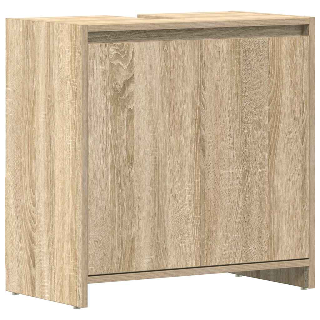 Vidaxl badkamerkast 60x33x61 cm bewerkt hout sonoma eikenkleurig