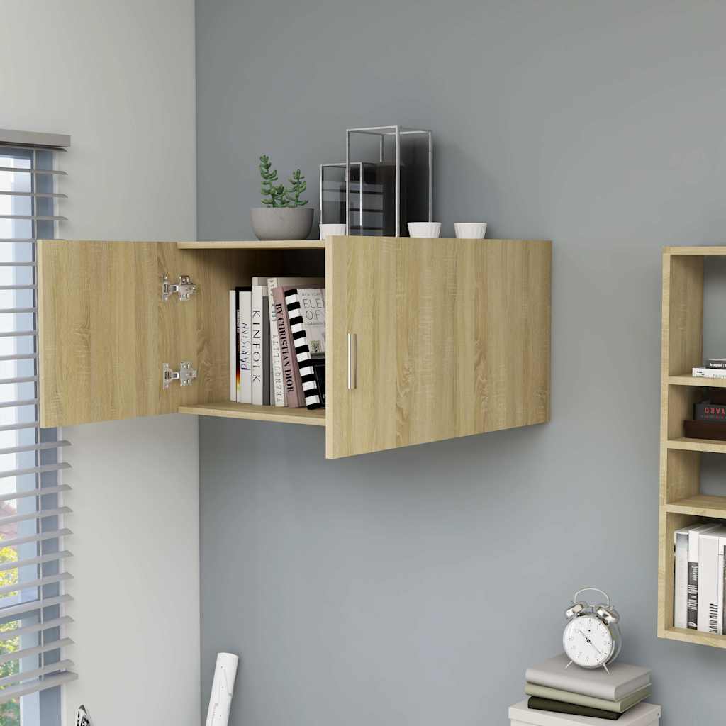 Vidaxl hangkast 80x39x40 cm bewerkt hout sonoma eikenkleurig