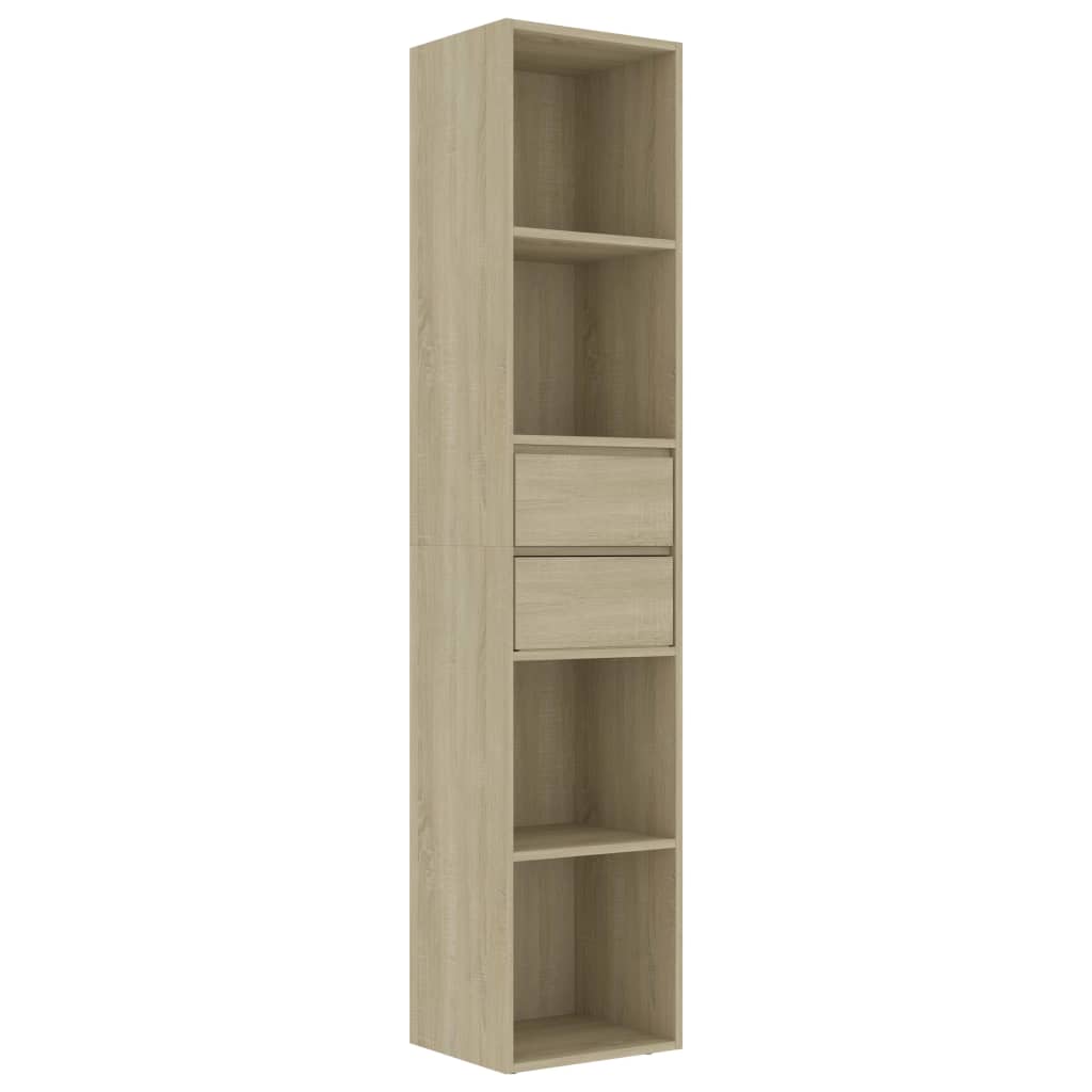Vidaxl boekenkast 36x30x171 cm bewerkt hout sonoma eikenkleurig
