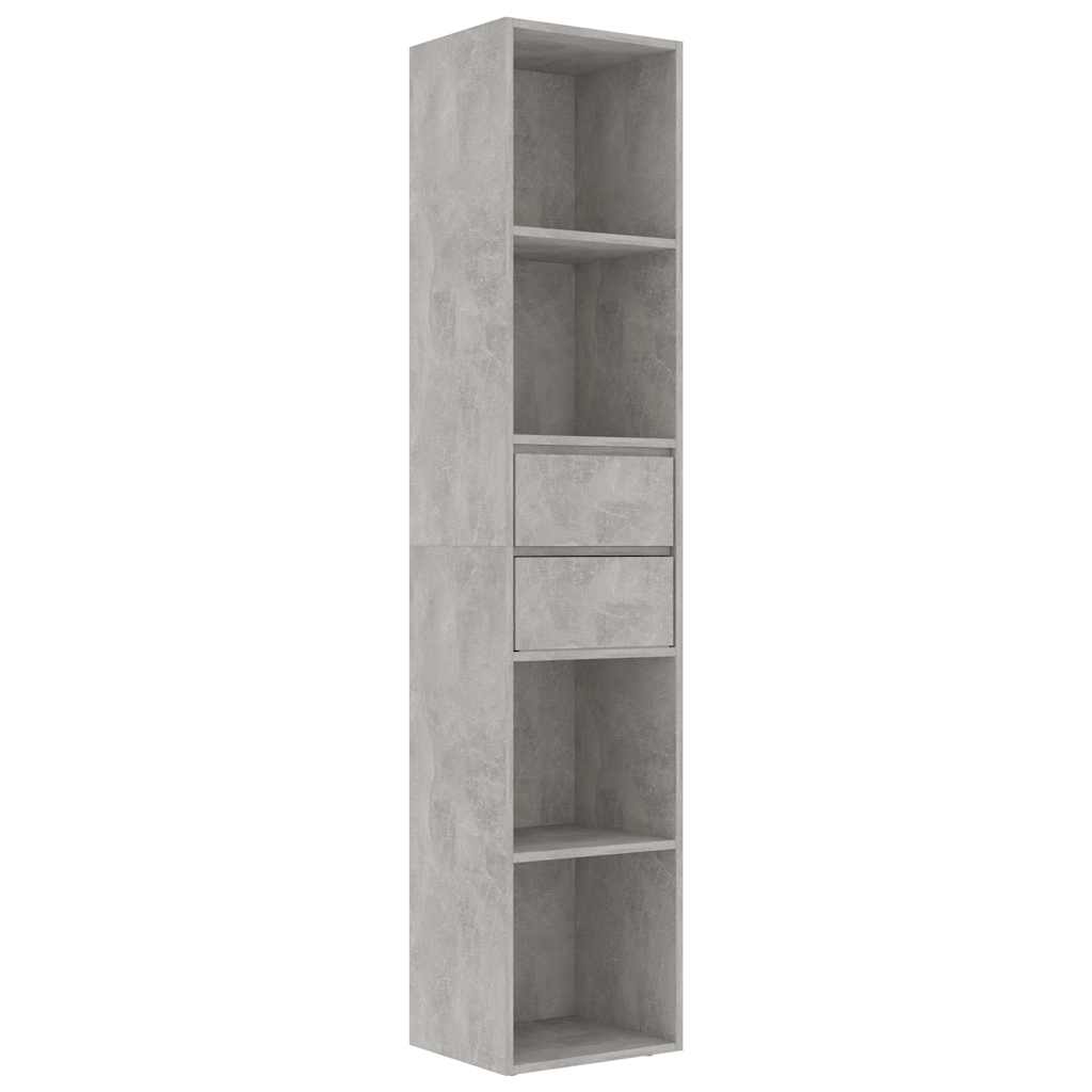 Vidaxl boekenkast 36x30x171 cm bewerkt hout betongrijs