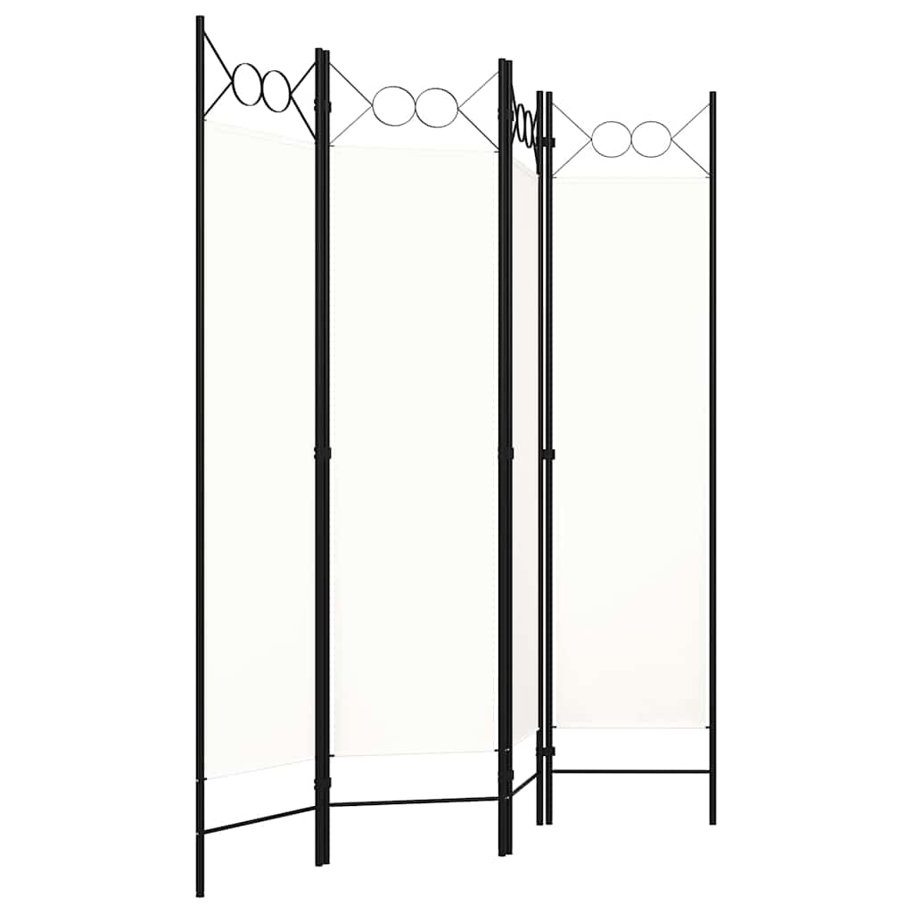 Vidaxl kamerscherm met 4 panelen 160x180 cm wit