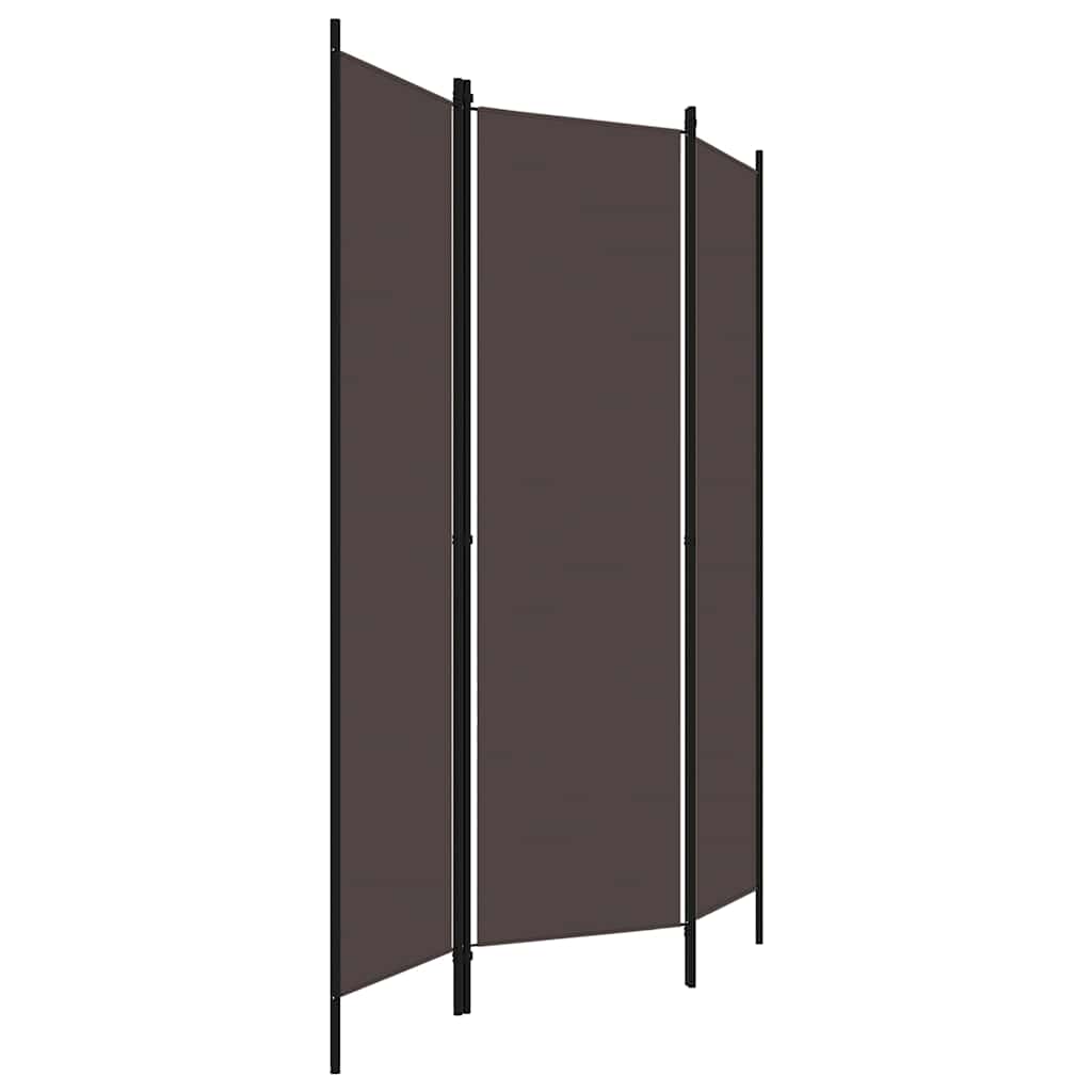 Vidaxl kamerscherm met 3 panelen 150x180 cm bruin