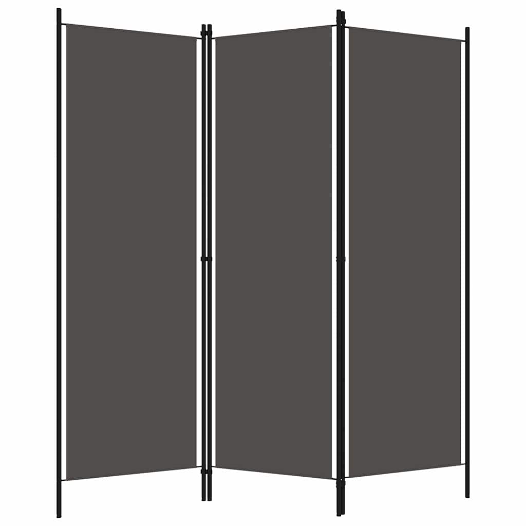 Vidaxl kamerscherm met 3 panelen 150x180 cm antraciet