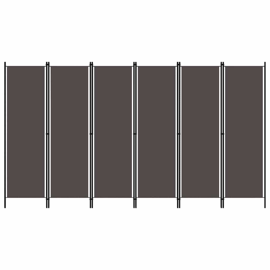 Vidaxl kamerscherm met 6 panelen 300x180 cm antraciet