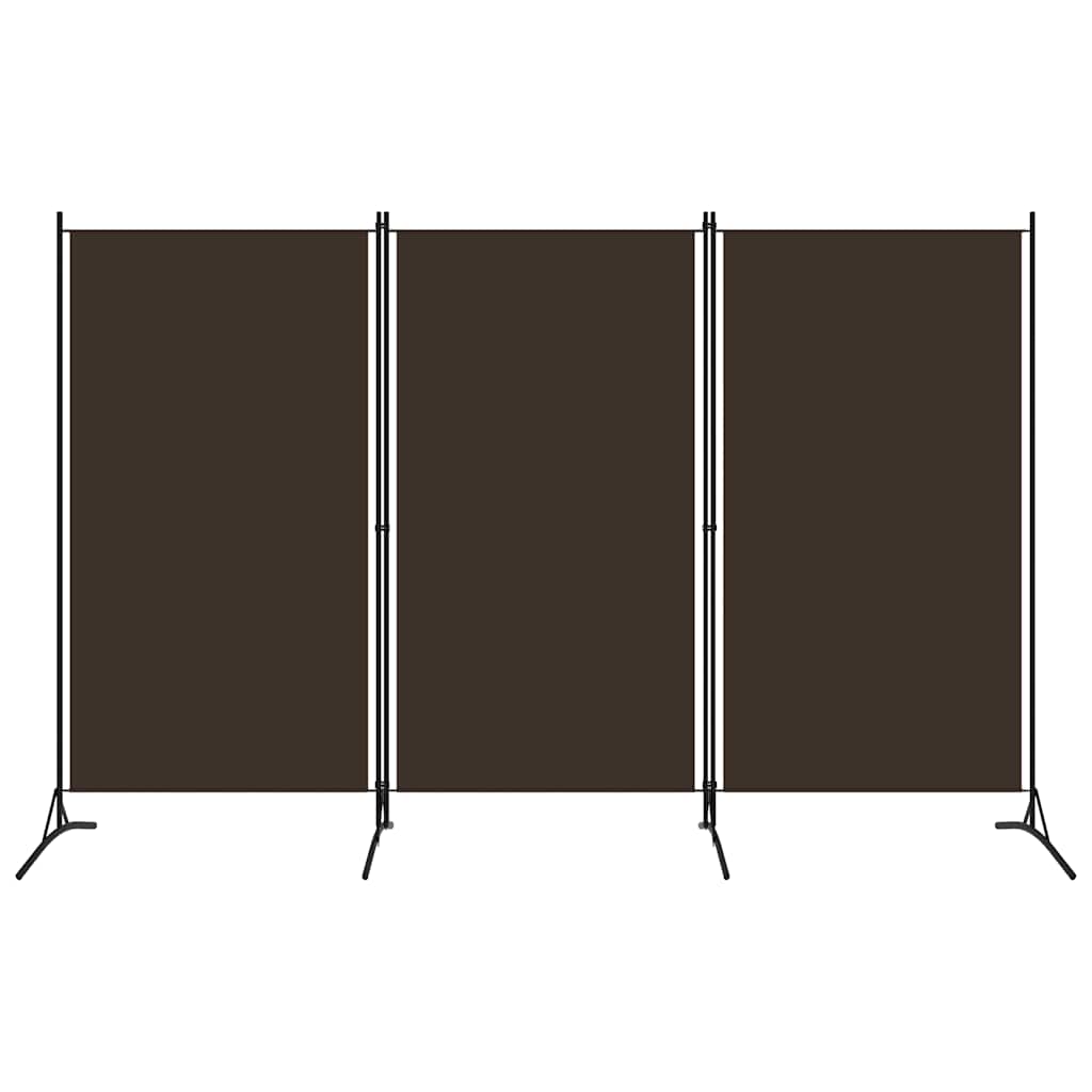 Vidaxl kamerscherm met 3 panelen 260x180 cm bruin
