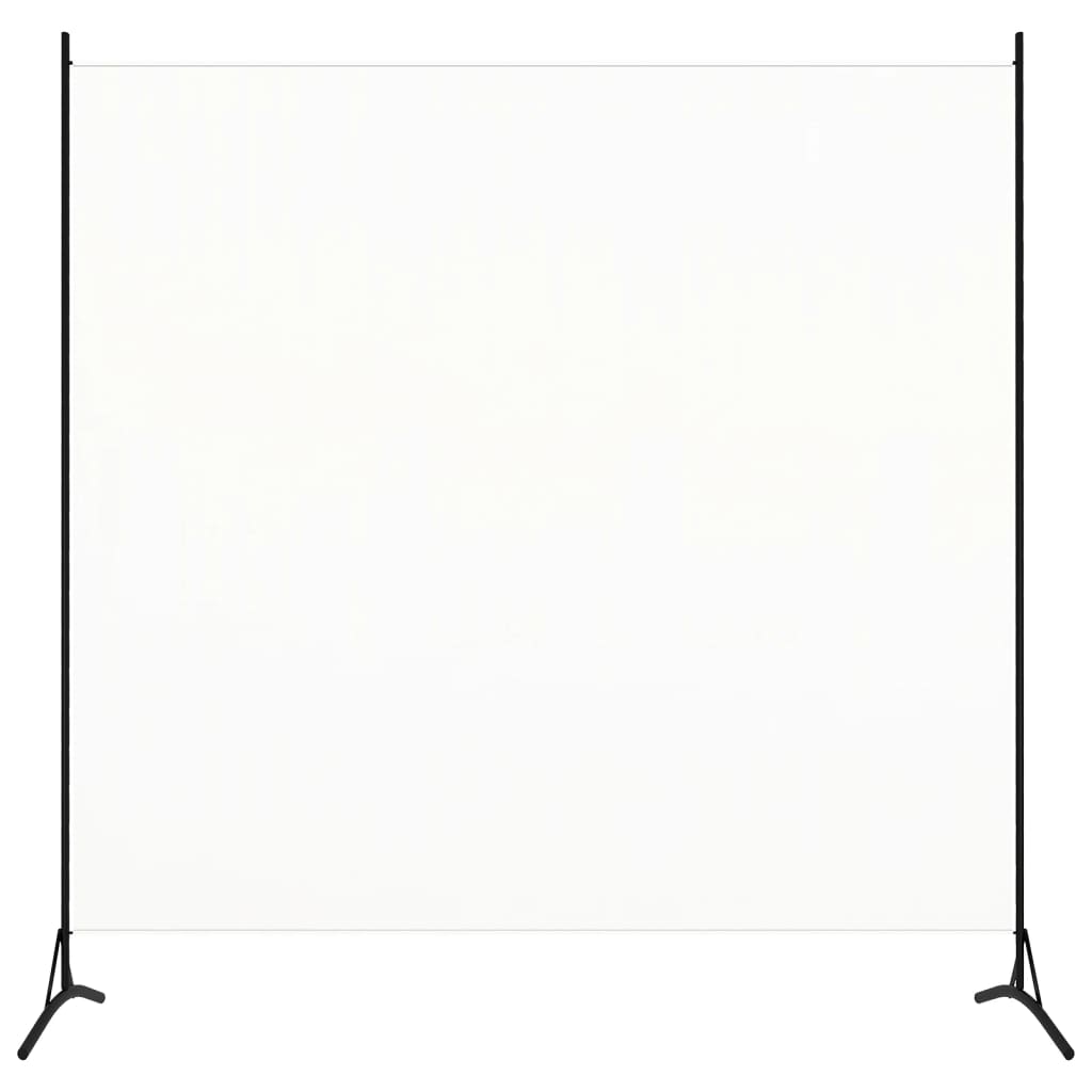 Vidaxl kamerscherm met 1 paneel 175x180 cm stof wit