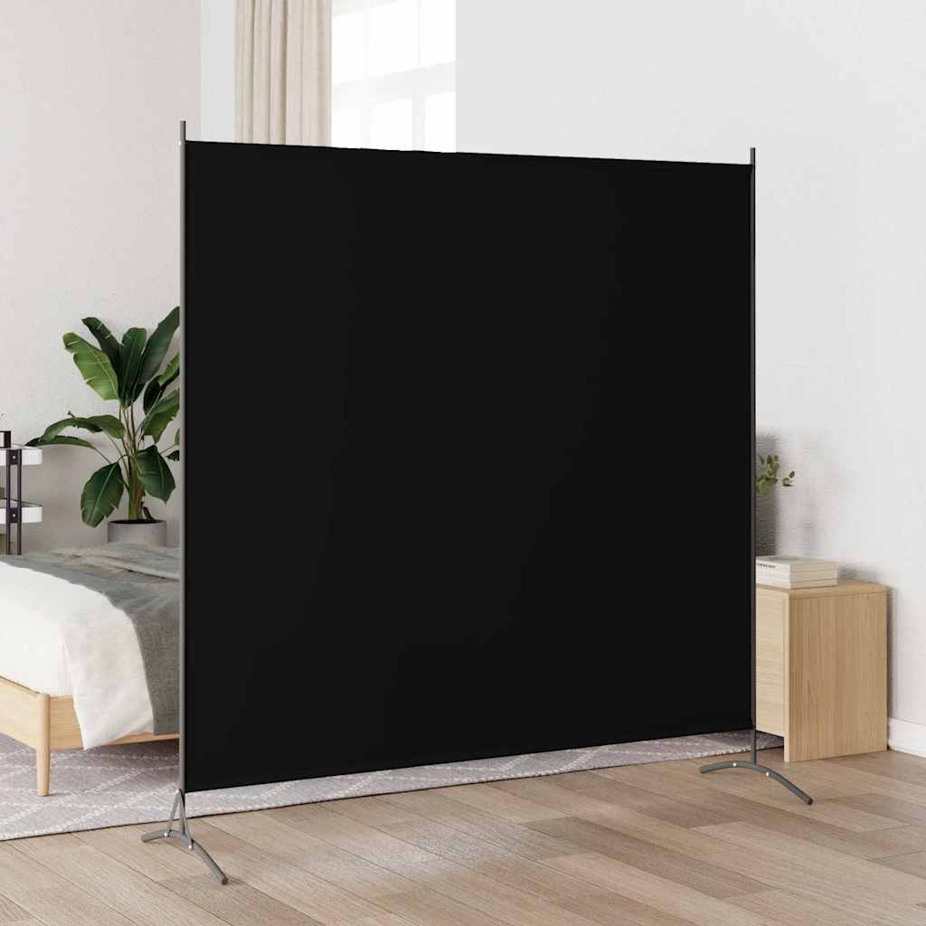 Vidaxl kamerscherm met 1 paneel 175x180 cm zwart