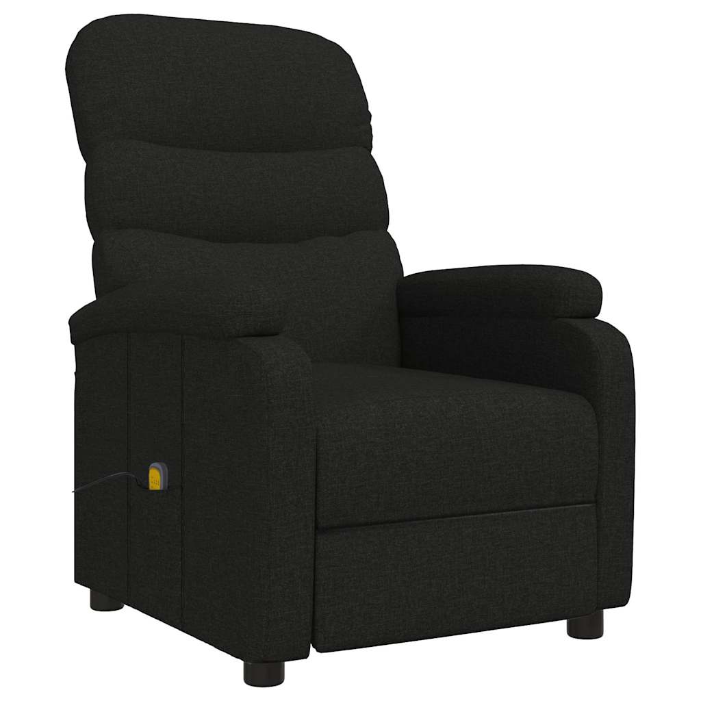Vidaxl massagestoel stof zwart