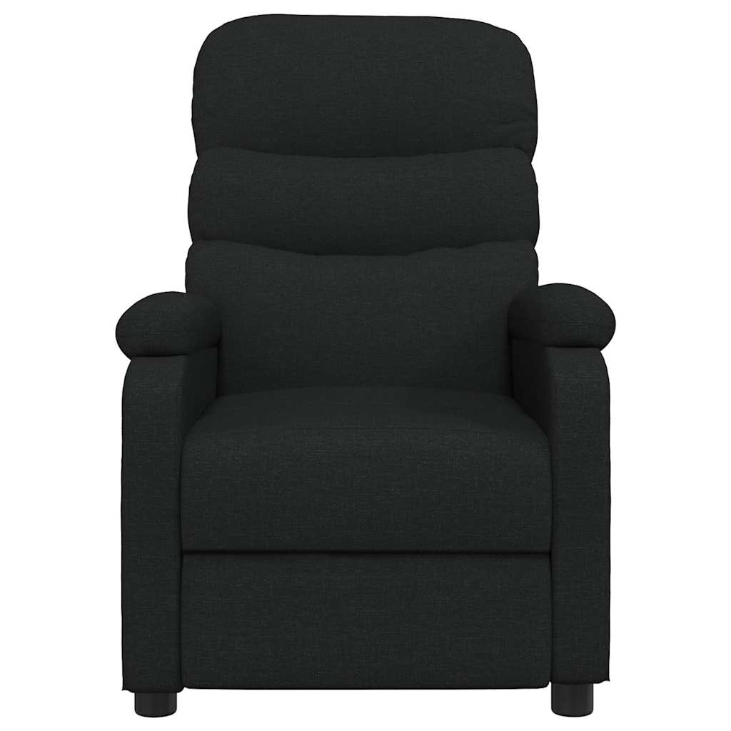 Vidaxl massagestoel stof zwart