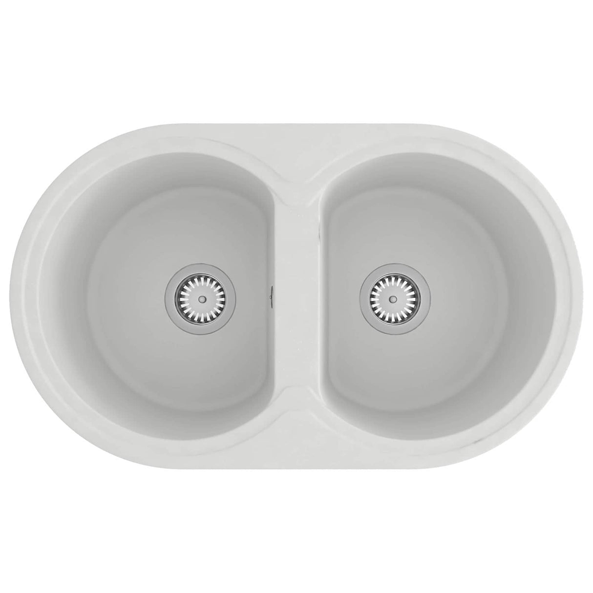 Vidaxl keukenwasbak wit 78 x 47 x 20.5 cm graniet