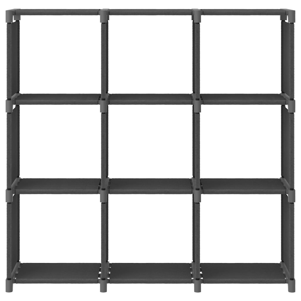 Vidaxl kast met 9 vakken 103x30x107,5 cm stof grijs