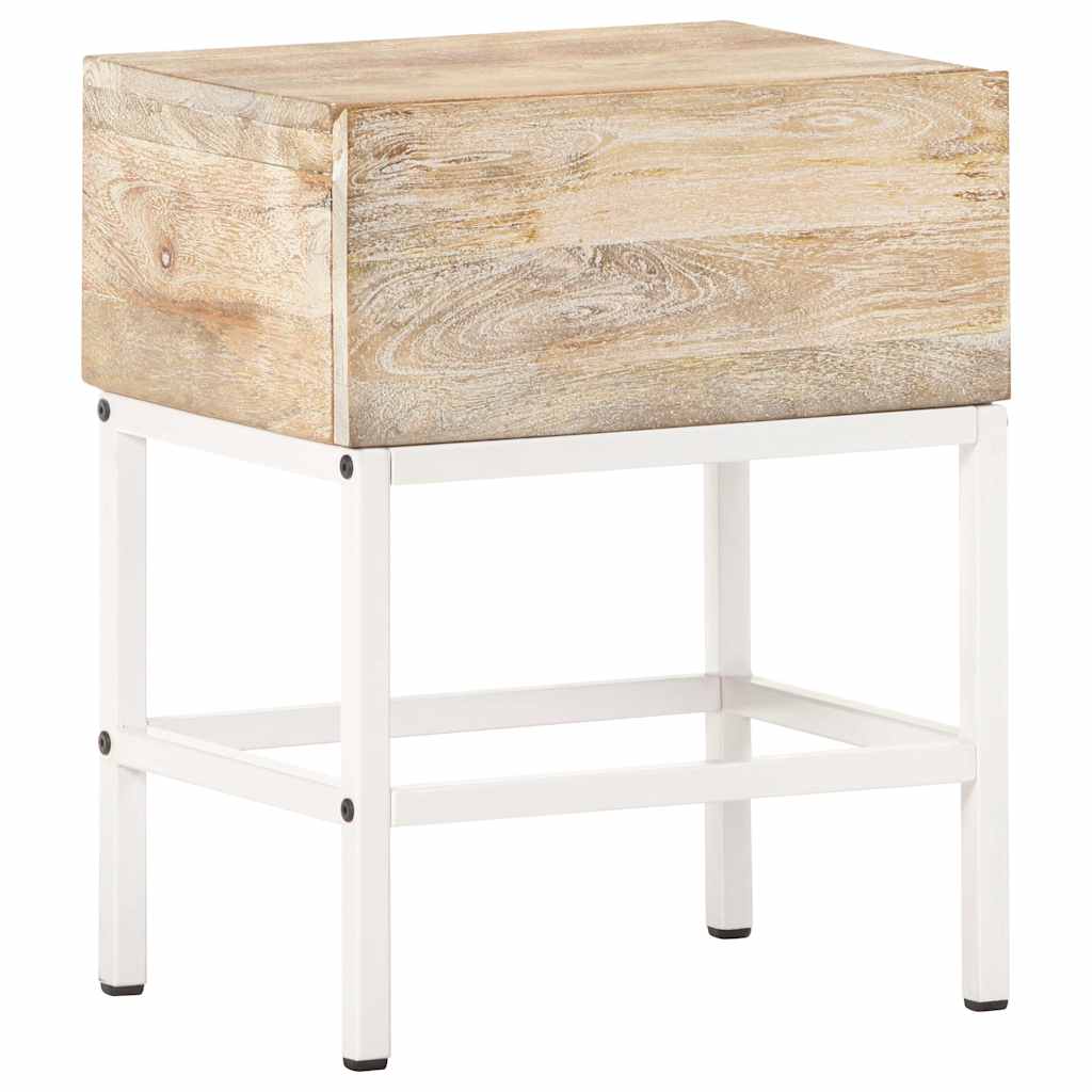 Vidaxl nachtkastje 40x30x50 cm massief mangohout