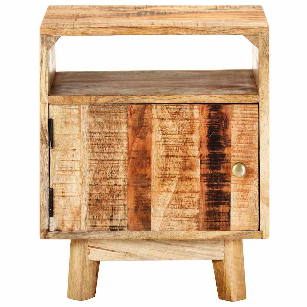 Vidaxl nachtkastje 40x30x50 cm ruw mangohout