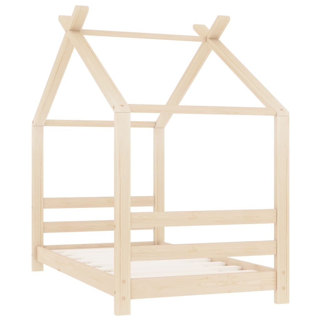 Vidaxl kinderbedframe massief grenenhout 70x140 cm
