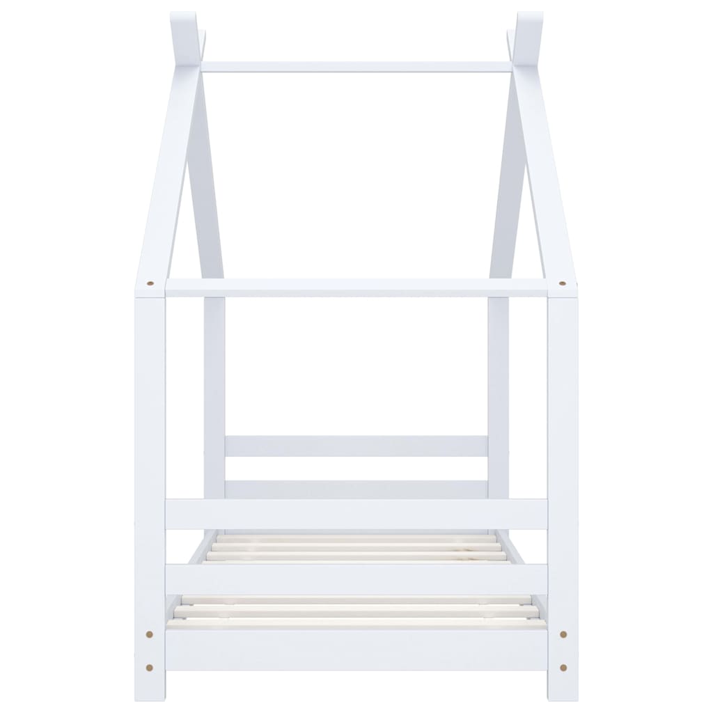 Vidaxl kinderbedframe massief grenenhout wit 80x160 cm