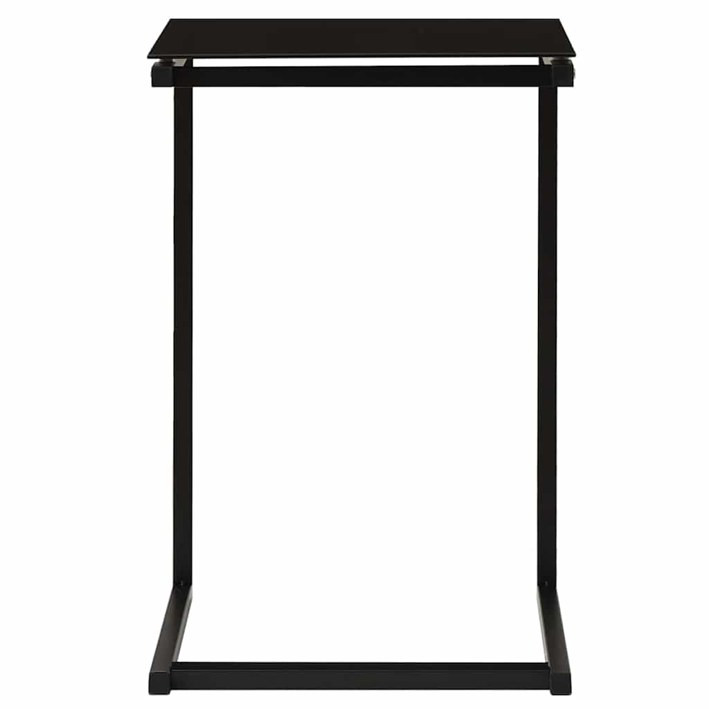 Vidaxl bijzettafel 40x40x60 cm gehard glas zwart