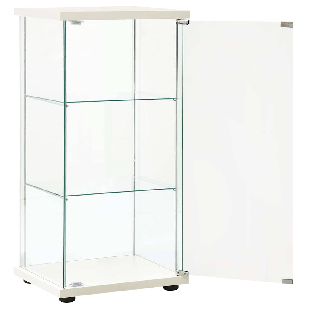 Vidaxl vitrinekast gehard glas wit