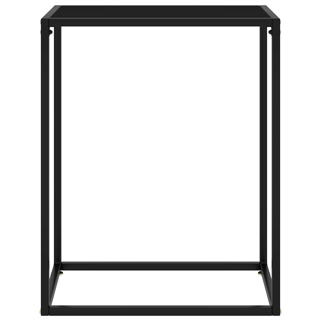 Vidaxl wandtafel 60x35x75 cm gehard glas zwart