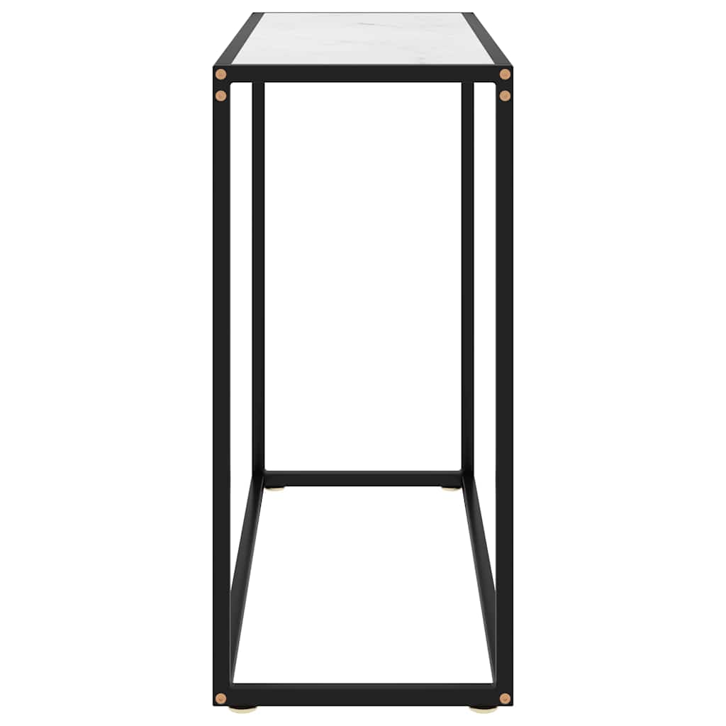 Vidaxl wandtafel 80x35x75 cm gehard glas wit